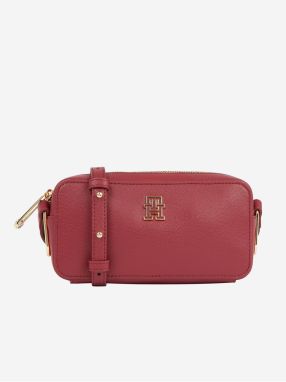 Vínová dámska crossbody kabelka Tommy Hilfiger Timeless Camera Bag