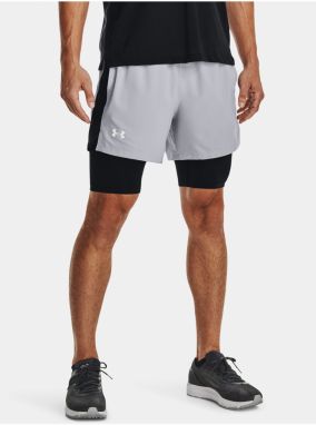 Šortky Under Armour UA LAUNCH 5'' 2-IN-1 SHORT - šedá