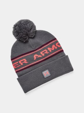 Šedá čiapka Under Armour UA Mens Halftime Pom Beanie