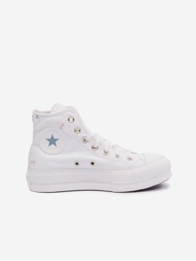 Krémové dámske členkové tenisky Converse Chuck Taylor All Star Lift