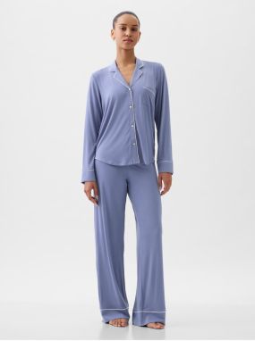 Modrá dámska pyžamová košeľa GAP