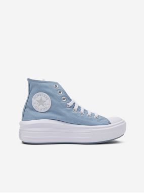 Svetlomodré dámske členkové tenisky na platforme Converse Chuck Taylor All Star Move CX