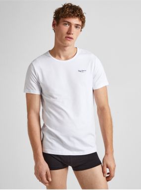 Súprava dvoch pánskych tričiek v bielej farbe Pepe Jeans
