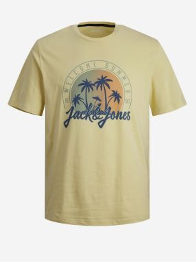 Žlté pánske tričko Jack & Jones Summer