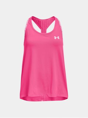 Tmavo ružové športové tielko Under Armour Knockout Tank