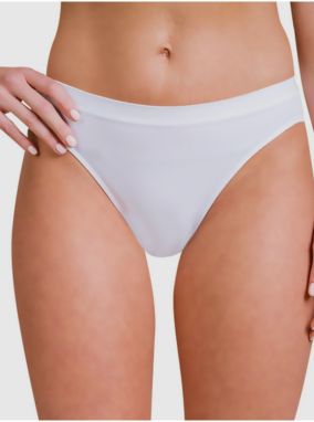 Biele dámske bezšvové nohavičky BELLINDA Seamless Microfibre Minislip