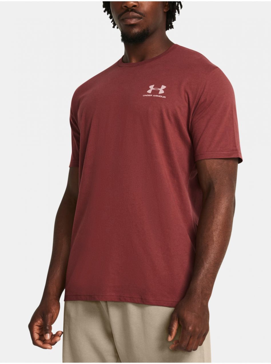 Vínové športové tričko Under Armour UA M SPORTSTYLE LC SS