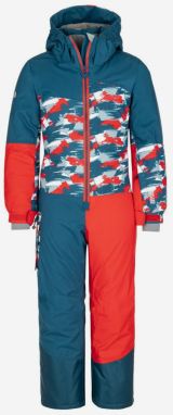 Oranžovo-modrá chlapčenská lyžiarska kombinéza Kilpi Pontino