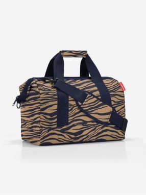 Modro-hnedá dámska cestovná taška so zvieracím vzorom Reisenthel Allrounder M Sumatra