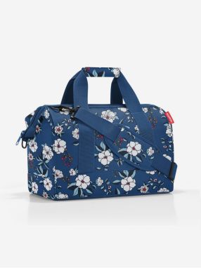 Modrá dámska kvetovaná cestovná taška Reisenthel Allrounder M Garden