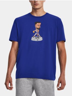 Modré tričko Under Armour UA CURRY BOBBLE HEAD SS