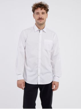 Biela pánska košeľa Jack & Jones Plain