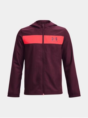 Vínová športová bunda Under Armour UA Sportstyle Windbreaker