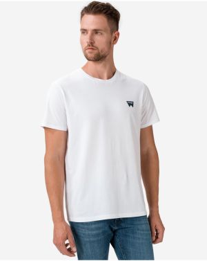 Biele pánske tričko Wrangler Sign Off