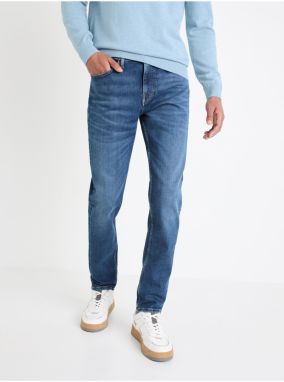 Modré pánske slim fit džínsy Celio Dow Powerflex