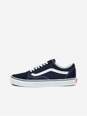 Tmavo modre pánske kožené tenisky VANS UA Old Skool