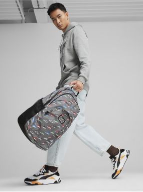 Šedý vzorovaný batoh Puma Academy Backpack