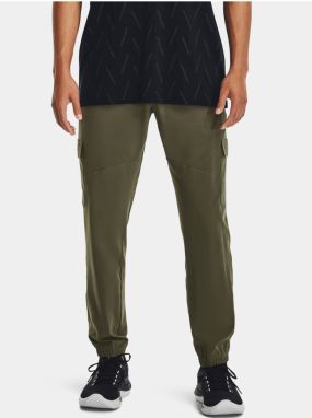 Kaki športové nohavice Under Armour UA Stretch Woven Cargo Pants