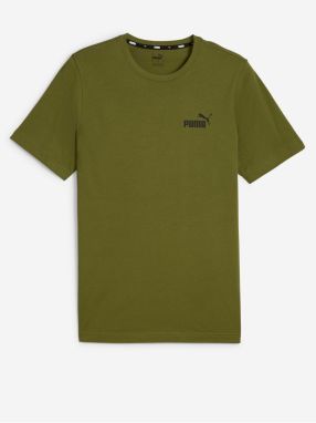 Khaki pánske tričko Puma ESS Small Logo Tee