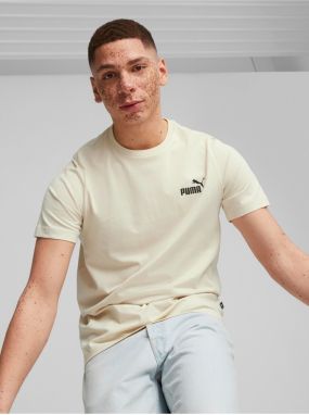 Krémové pánske tričko Puma ESS Small Logo Tee