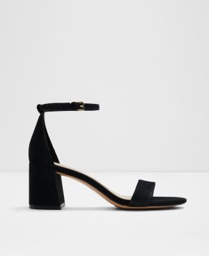 Čierne dámske semišové sandále Aldo Pristine