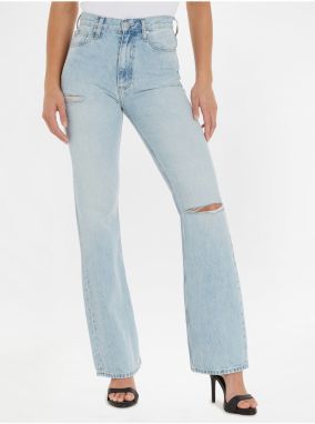 Svetlomodré dámske bootcut džínsy Calvin Klein Jeans