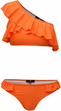 Oranžové dvojdielne plavky s volánom MISSGUIDED