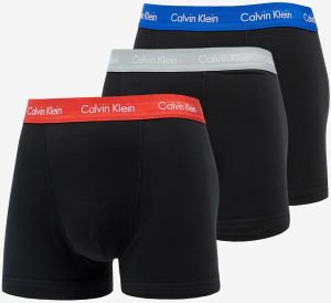 Calvin Klein Cotton Stretch Trunk 3Pk Blue Royalty/ Grey/ Exotic Coral