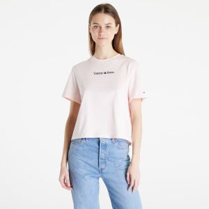 Tommy Jeans Classic Serif Linear T-Shirt Pink