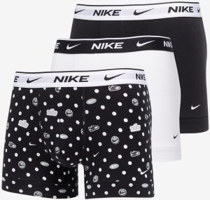 Nike Everyday Cotton Stretch Trunk 3 Pack Sneaker Dot Print/ White/ Black