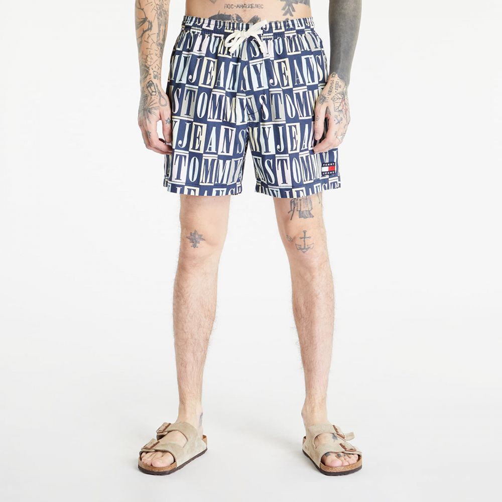 Tommy Jeans Aop Beach Shorts Blue