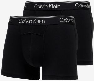 Calvin Klein Athletic Cotton Stretch Trunk 2 Pack Black