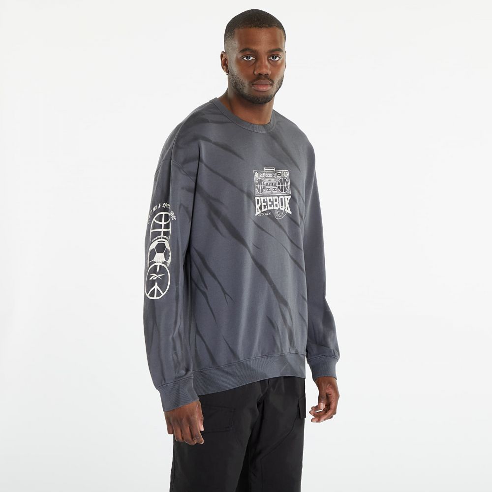 Reebok Classics Block Party Crew Sweatshirt Pure Grey