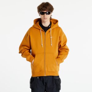 Nike Solo Swoosh Men's Full-Zip Hoodie Desert Ochre/ White