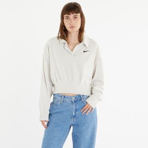 Nike Sportswear Women's Velour Polo Light Bone/ Black