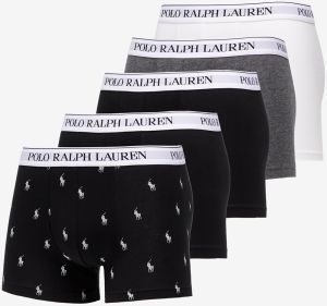 Polo Ralph Lauren Stretch Cotton Five Classic Trunks Black/ Grey/ White