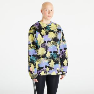 adidas by Stella McCartney Printed Sweatshirt Black / Shock Slime / Deep Lilac / Blue Bay-Smc