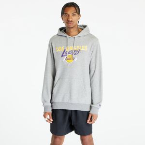 New Era Team Script Hoody Los Angeles Lakers Heather Gray/ A Gold