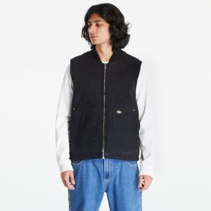 Dickies Duck Canvas Vest Stone Washed Black