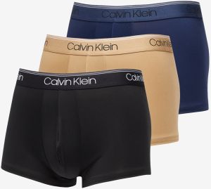 Calvin Klein Microfiber Stretch-Low Rise Boxer 3-Pack Black/ Tigers Eye/ Blue Shadow