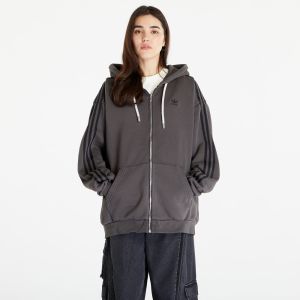 adidas Originals Adilenium Oversized Full-Zip Hoodie Black