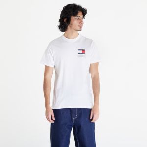 Tommy Jeans Slim Essential Flag Short Sleeve Tee White