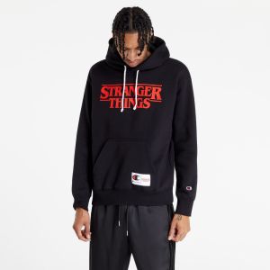 Champion x Stranger Things Hoodie Black