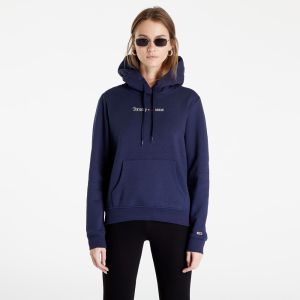 Tommy Jeans Reg Serif Linear Hoodie Twilight Navy