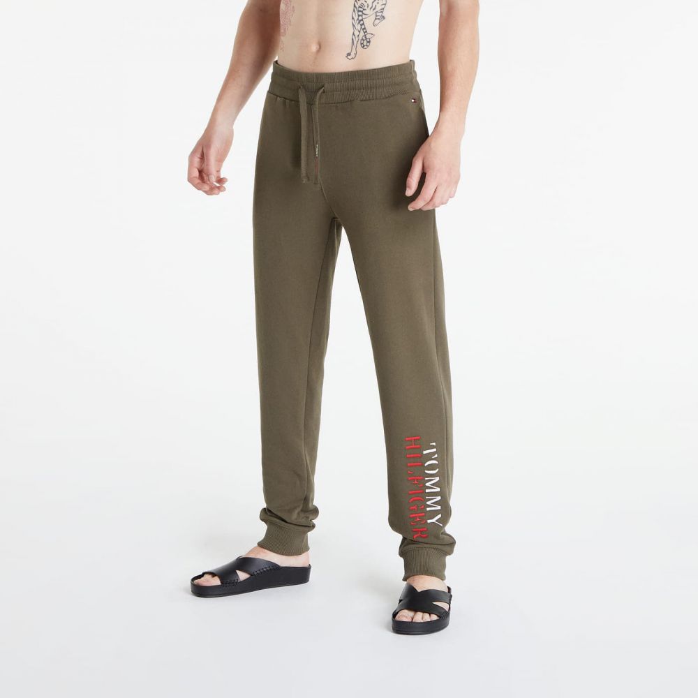 Tommy Hilfiger Ultra Soft Logo Drawstring Joggers Pants Green