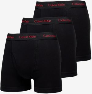 Calvin Klein Cotton Stretch Wicking Technology Classic Fit Trunk 3-Pack Black