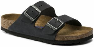 Birkenstock Arizona NU Oiled SFB Black Narrow Fit