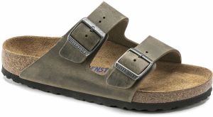 Birkenstock Arizona FL WB Faded Khaki Narrow Fit