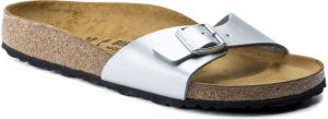 Birkenstock Madrid Birko-Flor Silver Narrow Fit