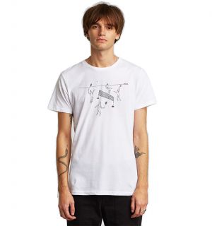 Dedicated T-shirt Stockholm Badminton White